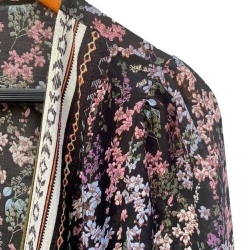 Baevely Boho Floral Kimono Duster Coverup - Picture 4 of 16